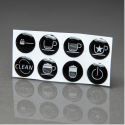 Шильди кнопок панелі управління Saeco Royal One Touch